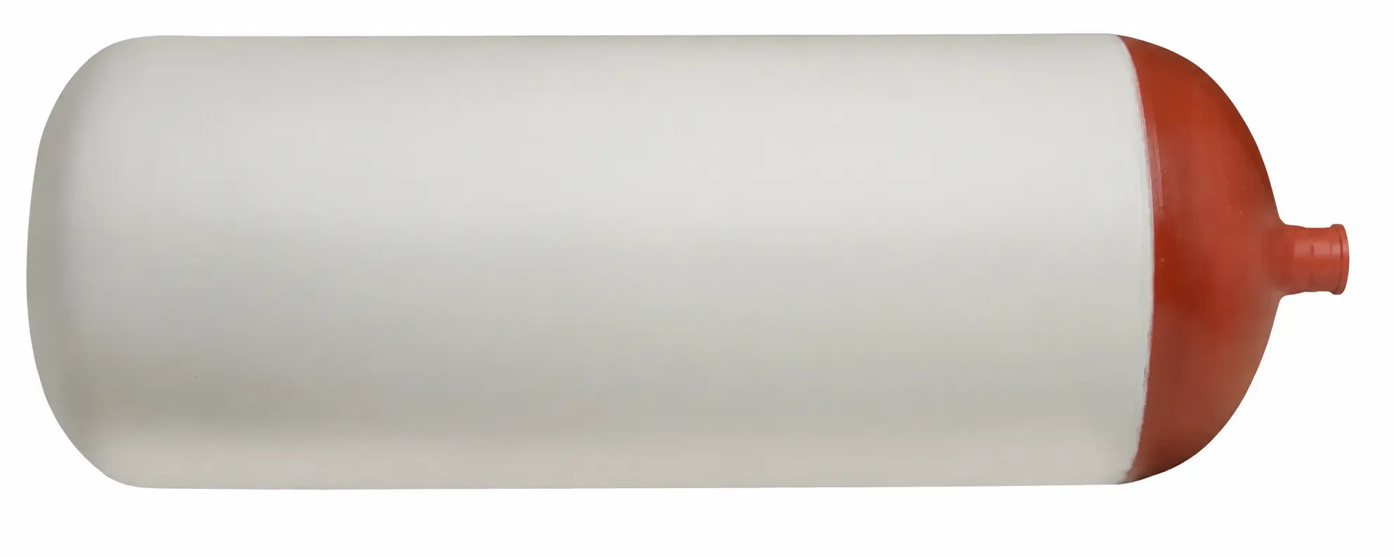 Bare 60 litre automotive CNG cylinder without a fitted valve